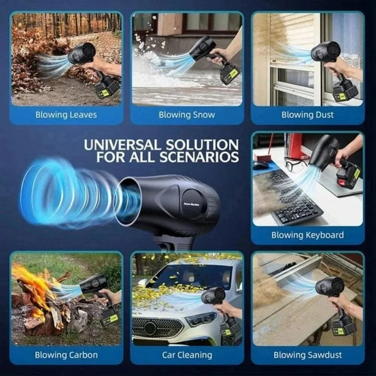 Violent Fan | 48V Cordless Turbo Blower | Ultra High-Speed Handheld Fan for Dust, Leaves & Car Drying