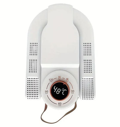 Electric shoe dryer with a timer and temperature control