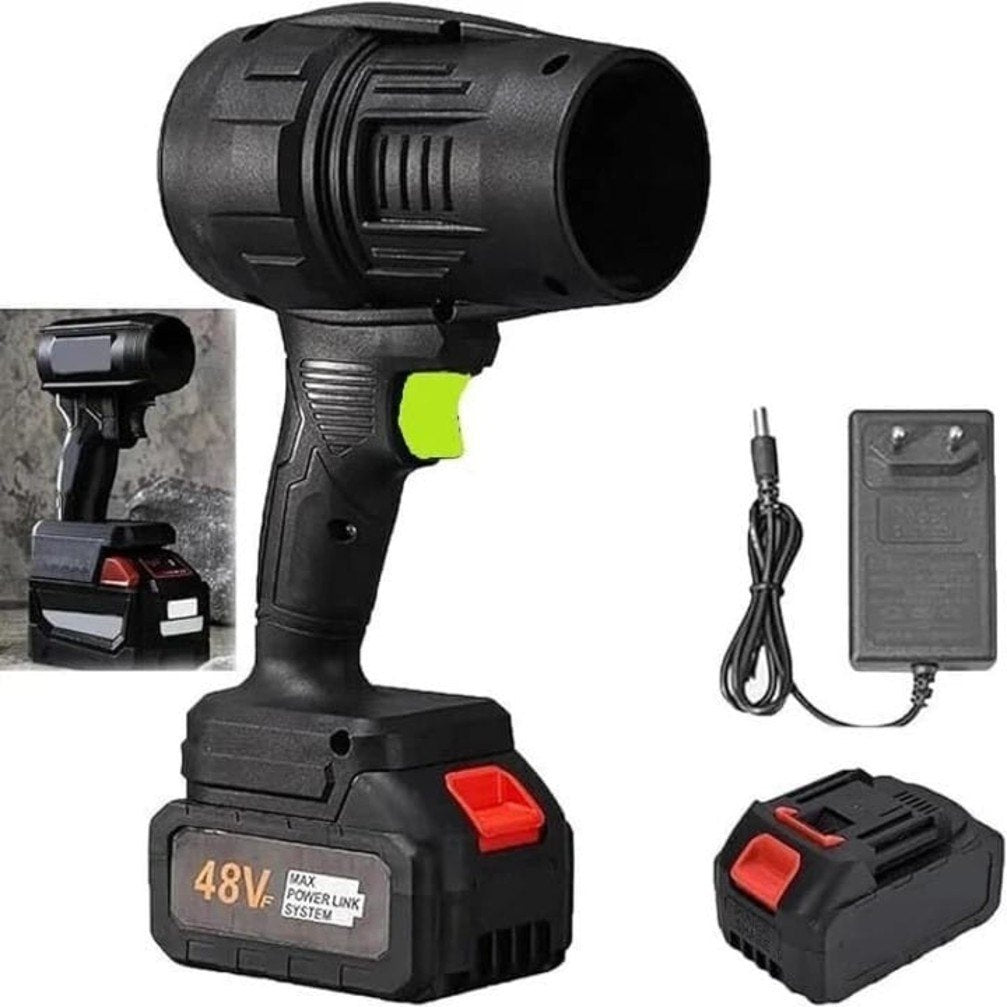 Violent Fan | 48V Cordless Turbo Blower | Ultra High-Speed Handheld Fan for Dust, Leaves & Car Drying