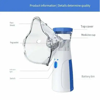 Nullift Portable Nebulizer Machine – Calm Breathing On-The-Go | Compact Rechargeable for Kids & Adults