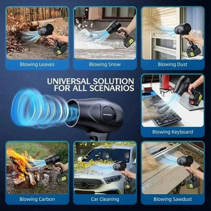 Violent Fan | 48V Cordless Turbo Blower | Ultra High-Speed Handheld Fan for Dust, Leaves & Car Drying