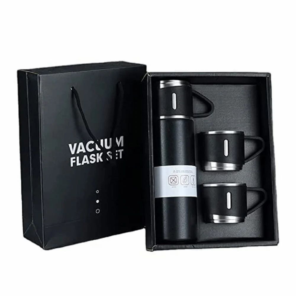 Stainless Steel Vaccum Flask Set, Capacity: 500 ml